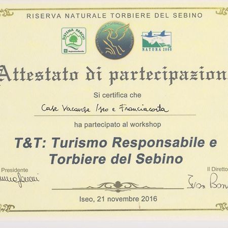 Vacanze Lago D'Iseo E Franciacorta 2 Eksteriør billede